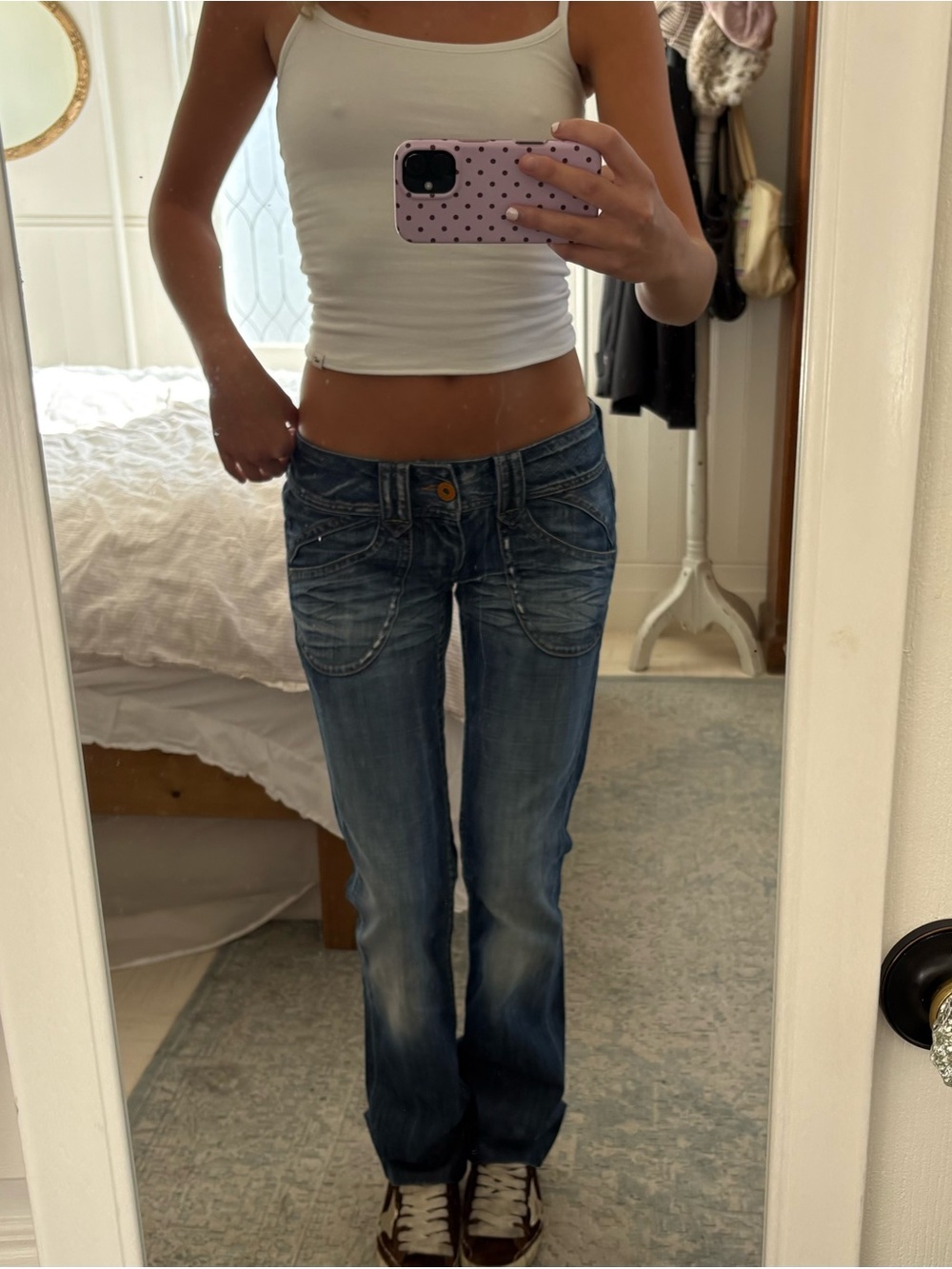 Pepe jeans Low-Rise Faded Blue straight leg Jeans